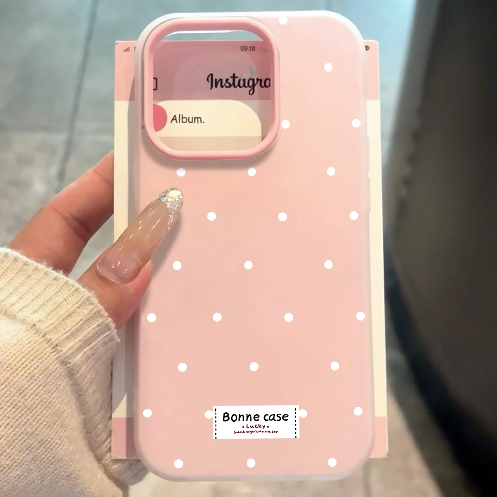 French Polka Dot Candy Colors Drop Cover Case