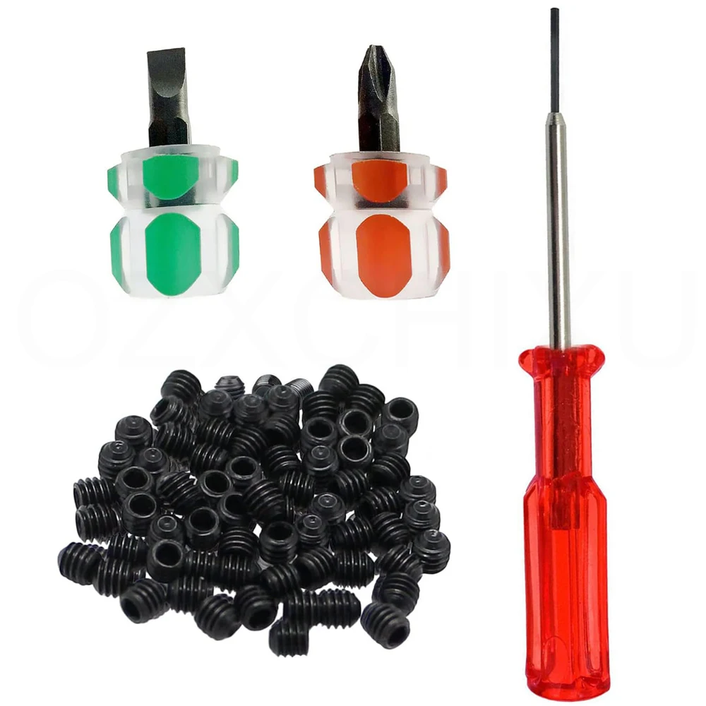 Sewing Repair Tools 50PCS Needle Clamp Screw and 1.5MM Hex Screw Driver For Industrial Overlock Sewing Machine Juki Yamato