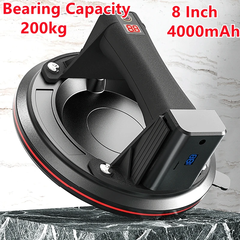 New Electric Vacuum Suction Cup 200kg Bearing Capacity Heavy Duty Vacuum Lifter for Granite Tile Glass Industrial Sucke