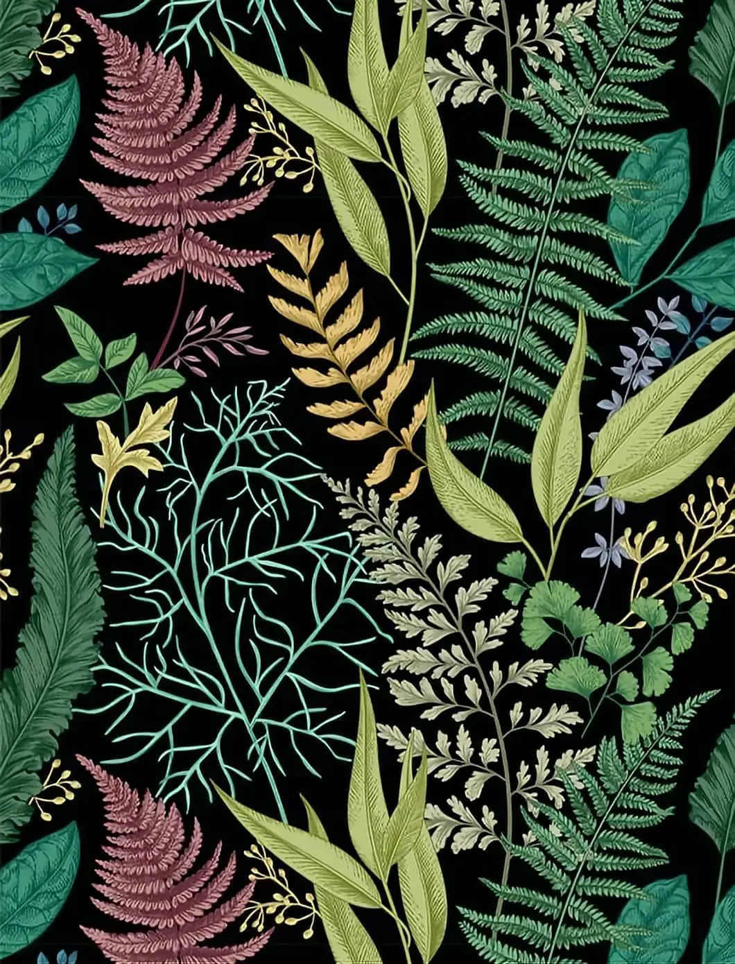 Papel de Parede Removível Auto-adesivo Peel And Stick Wallpaper Floresta Tropical Folha Verde Revestimento de Parede Wall Decor