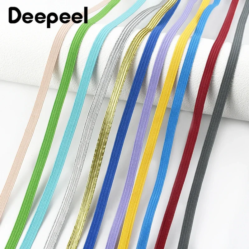Elastic Band - 30 Meters, 6mm Flat Rubber Ribbon for Sewing and Crafting Accessories