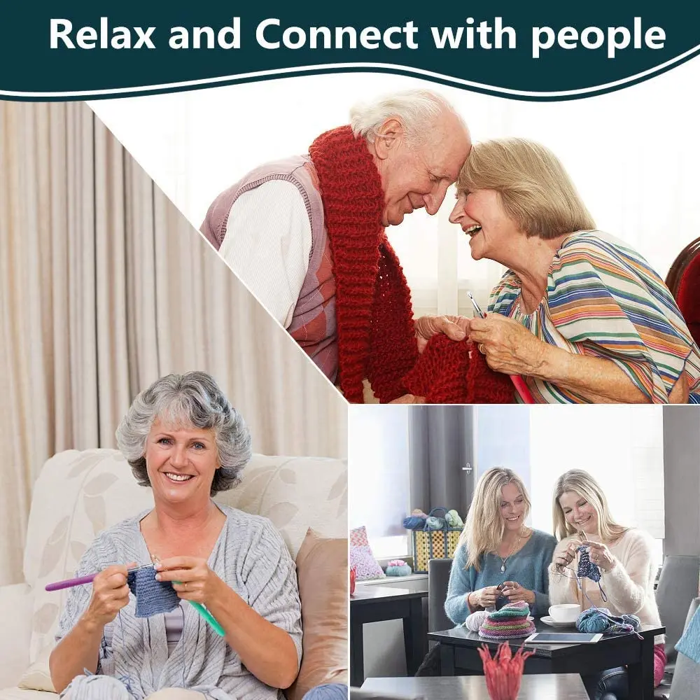 Crochet Hooks Ergonomic Crochet Hooks Extra Long Needles Knitting & Supplies for Beginners Comfortable crochet hooks
