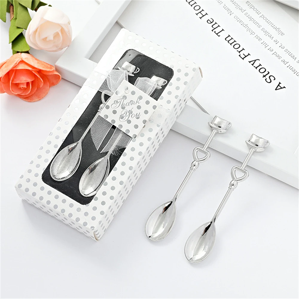 20set Heart Coffee Spoons Teaspoon for Wedding Party Favors Bridal Gift for Guests