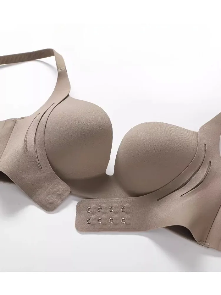 YEMOMO Magic Pre-Chest Pulling Bra Women Push Up Small Breasts Enhancing Seamless Wireless Lift Up Comfort Everyday Underwear 3
