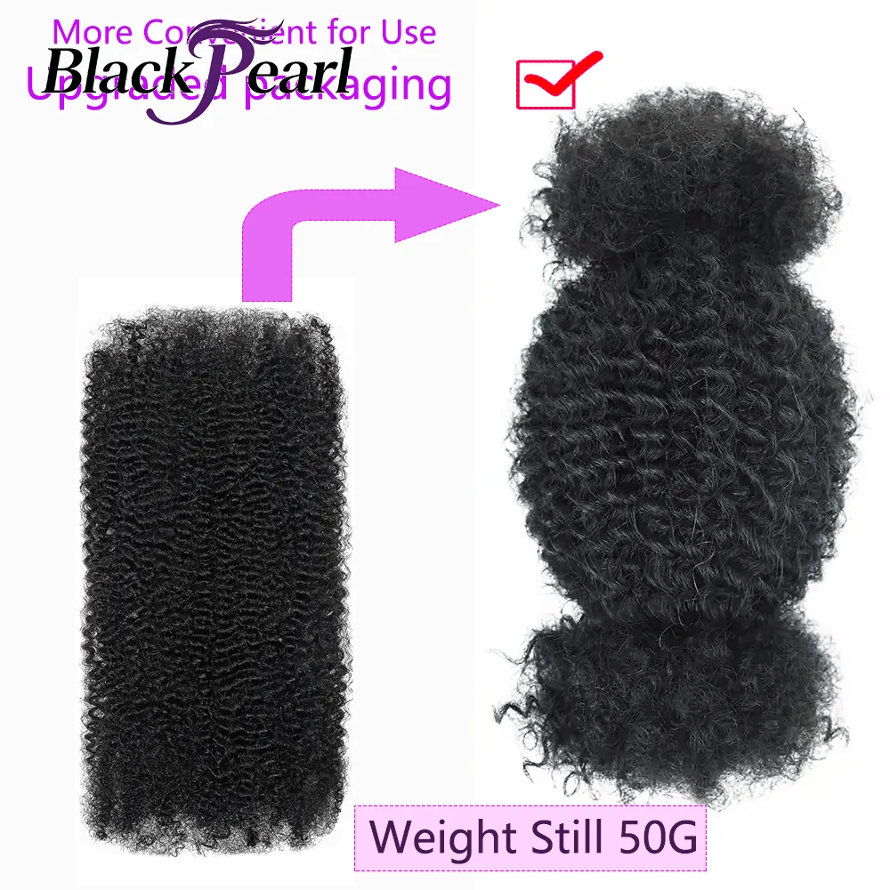 X Human Hair Afro Kinky Bulk 18-44 Inches For Mini Twist 50g Hair Bundles Repair Locs Natural Black For Dreadlock Extensions 4