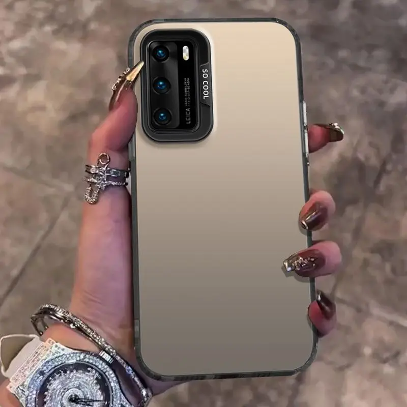 HTXWXJC Custodia per Huawei P40 Pro, ELS-NX9, ELS-N04, ELS-AN00, ELS-TN00, custodia antiurto flessibile in TPU, custodia morbida con motivo a farfalle, per Huawei P40 Pro, colore: blu