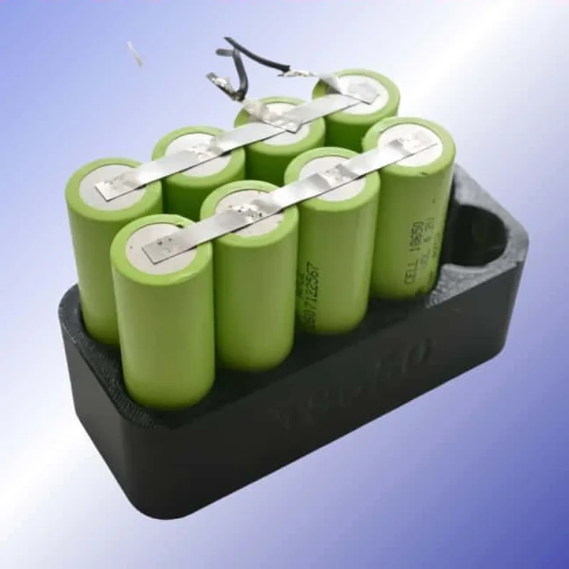 Lot de 4 fixations de soudure pour batterie lithium, noir