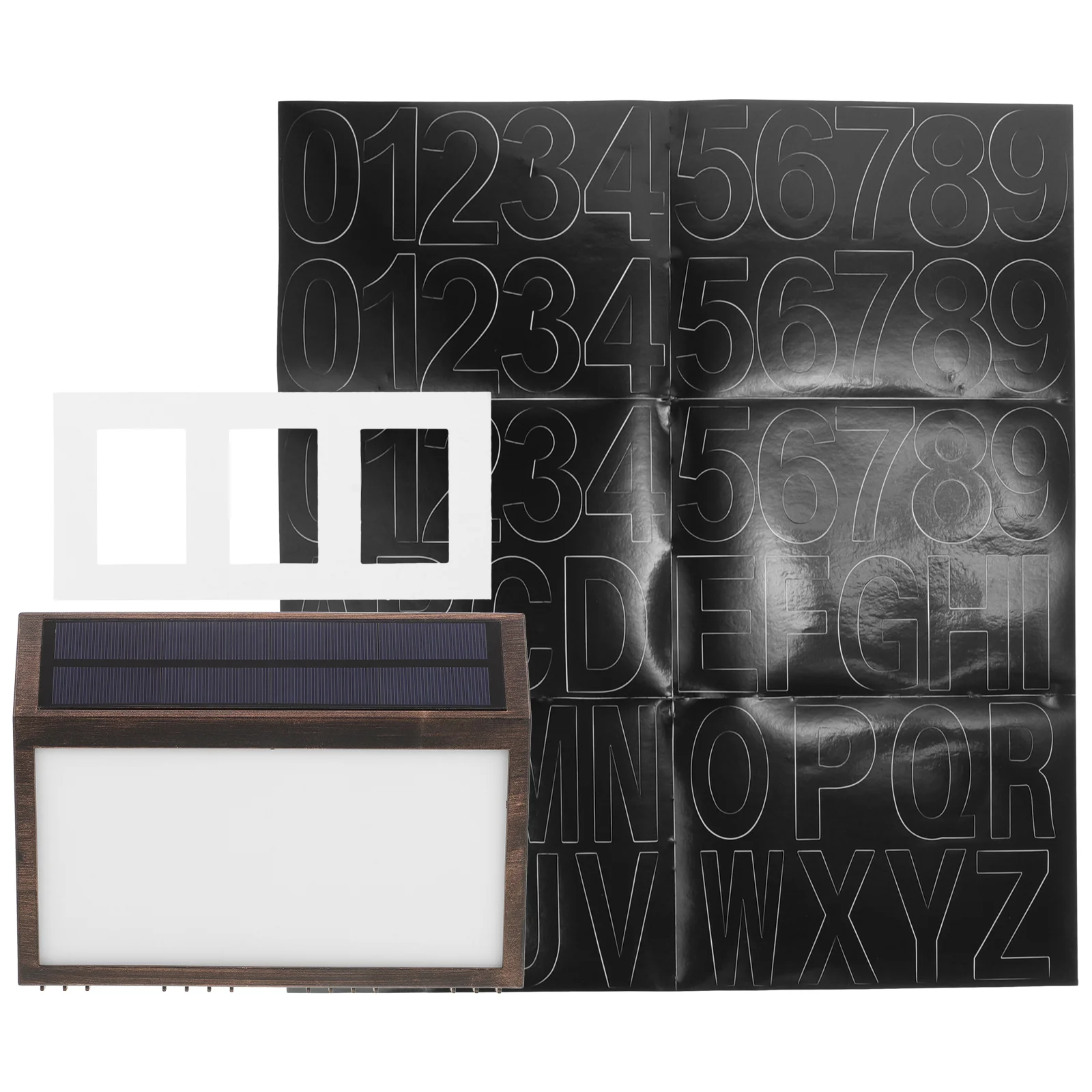 

1 Set Number Address Solar Lamp Address Sign Home Solar Powered Address Lamp