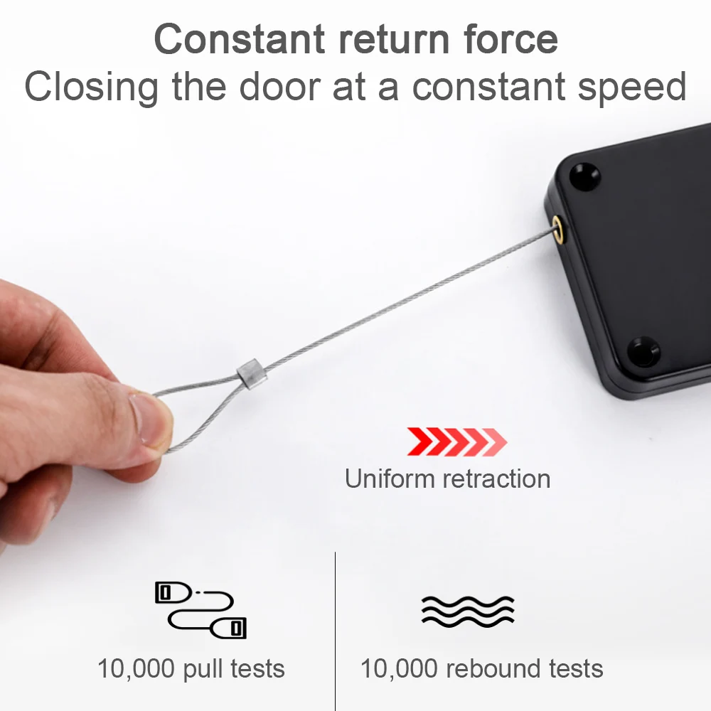 Punch Free Automatic Sensor Door Closer 800G Power Residential Commercial Mute Door Closing Device Hardwares