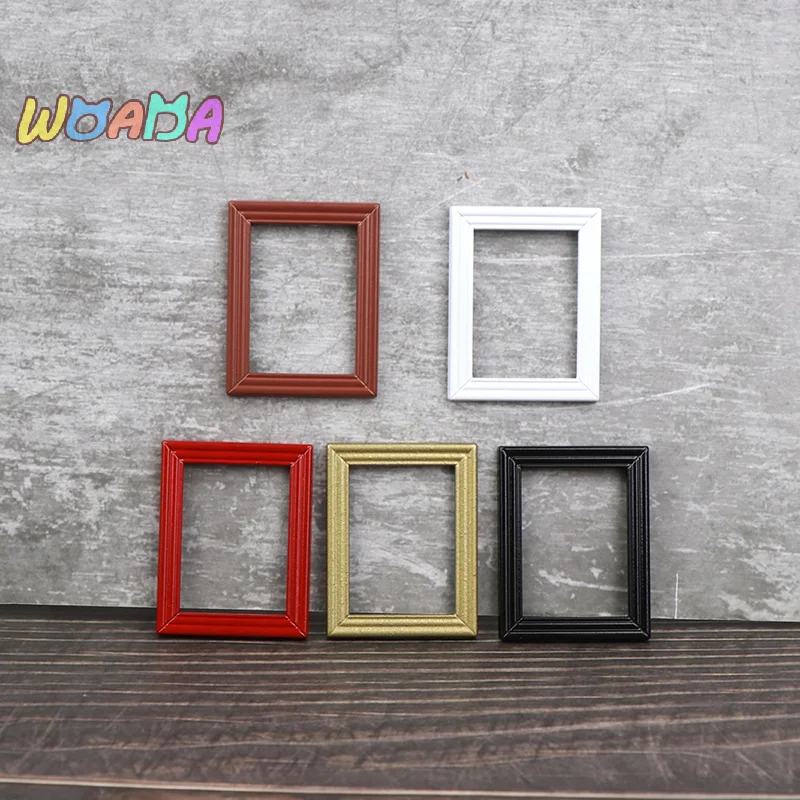 

1:12 Dollhouse Photo Frames Mirror Frames Photo Border Picture Frame Model Decor