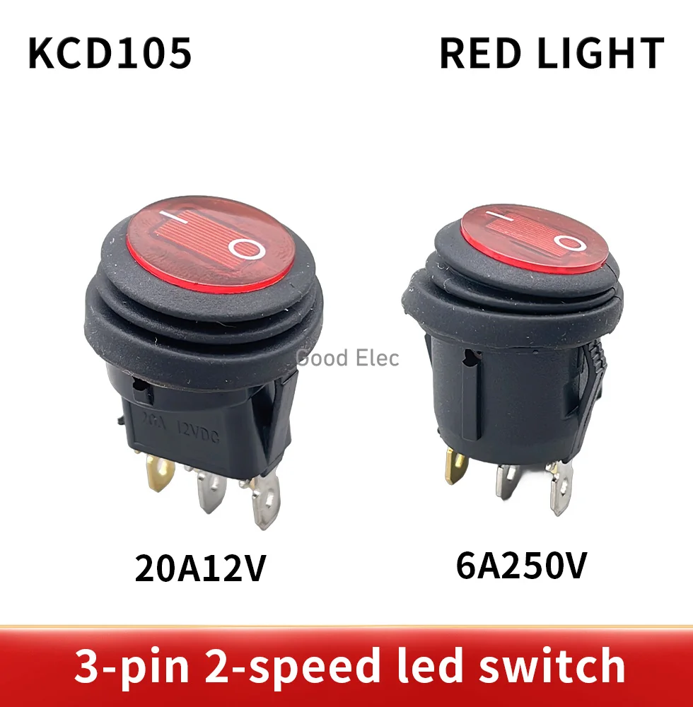 5pcs-On-Off-12V-DC-25A-220V-AC-6A-Rocker-Switch-IP65-Waterproof-3Pin ...