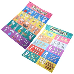 Early Educational Alphabet Mathematics Children Kids Learning Poster Wall Chart Poster Office School Education (30x45cm)