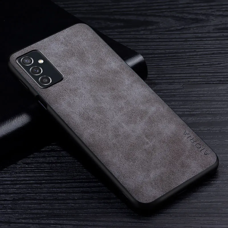 Premium PU Leather Scratch-Resistant Solid Color Phone Case