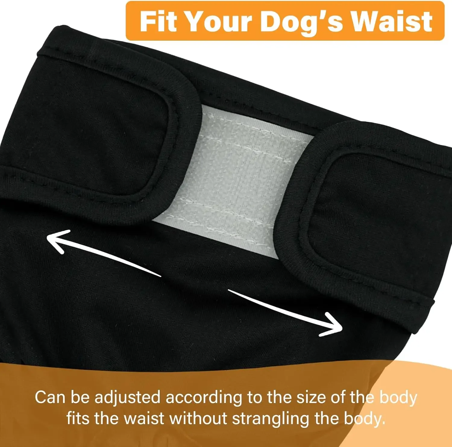 Washable Dog Diapers for Puppy Female in Period & Incontinence, Reusable Sanitary Panties - Small/Medium/Large Dogs - 2
