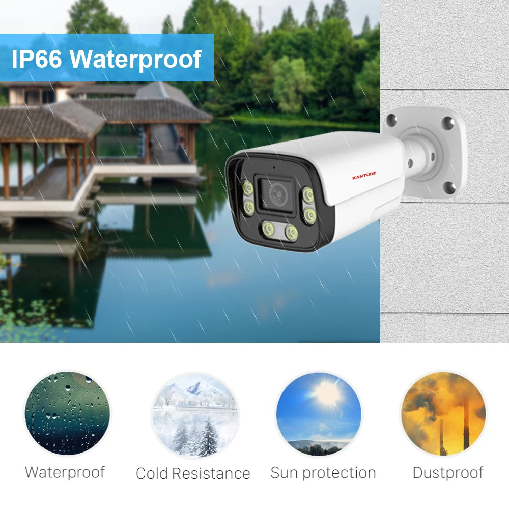 KANTURE 32CH 4K Video Surveillance System 8MP Ai Human Detection Outdoor Two Way Audio Color Night Security Camera Kit Xmeye P2P 5
