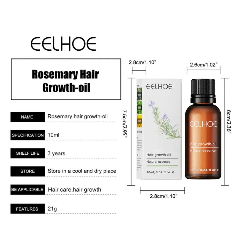 Eelhoe Rosemary Hair Growth Essential Oil Anti Hair Loss Fast Regrowth