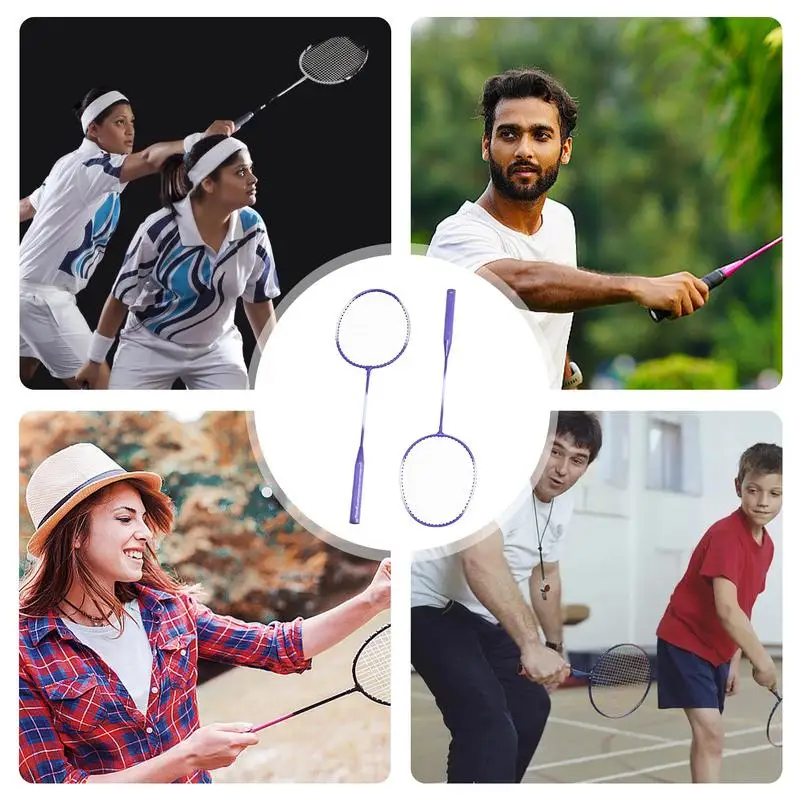 Badminton Racquet Portable Badminton Rackets Set For Adults Set For Adults Outdoor Recreation Accessories Sports Gear