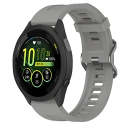 Breathable Silicone Sports Wristband - 22mm Strap in Various Colors - Forerunner 970 (Titanium gray)