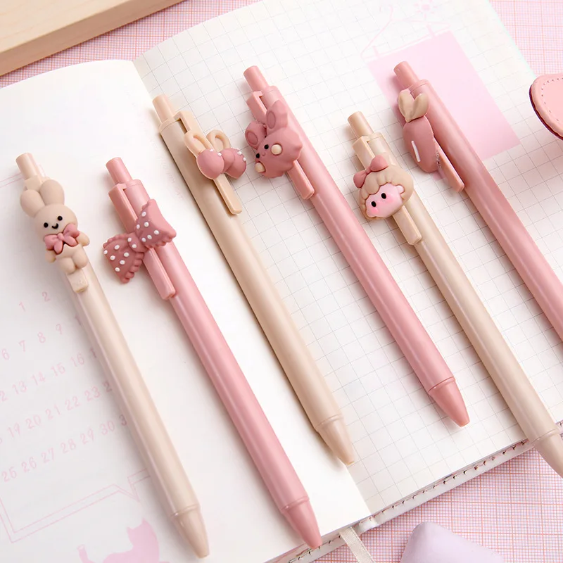 TULX 6PCS penne kawaii materiale scolastico articoli di cancelleria  simpatici articoli di cancelleria penne gel carine materiale scolastico  kawaii - AliExpress