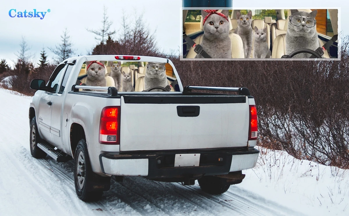 

Dog animal dog Car Rear Window Sticker Decoration,Perforated Window Film Decals for Truck Back Windshield,Decor for Car,Truck