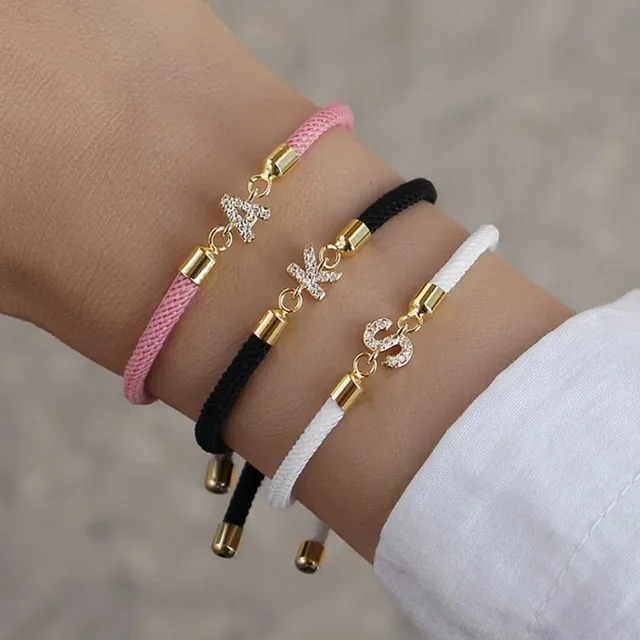 95601-566045.jpg Bracelet à maillons avec lettres en forme de cœur pour femmes, classique, chaîne en corde avec lettres A-Z, bijoux quotidiens, cadeaux