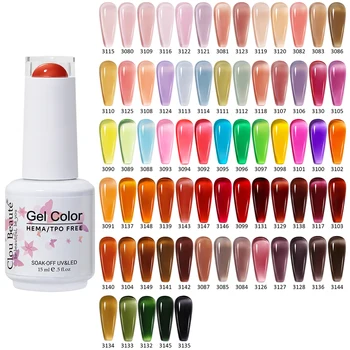 Clou Beaute Semi-transparent Jelly Color UV Gel Manicure Gel Nail Nail Supplies For Professionals Semi-permanent Varnish 15ml