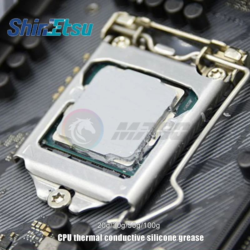 Shin-etsu 7921 7868 Condutiva Térmica Graxa de Silicone Cpu Gpu Cooler pc Laptops Alta Condutividade Térmica 20g 50g Pack - Imagem 2