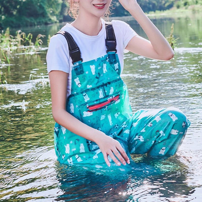 Waterproof Fishing Thickening Half-body PVC Waders Pants Non-slip