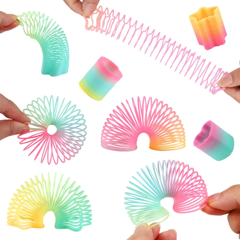 12/24Pcs Rainbow Magic Spring Toys for Kids Birthday Party Favors Pinata Fillers School Prize Wedding Christmas Boy Girl Gifts
