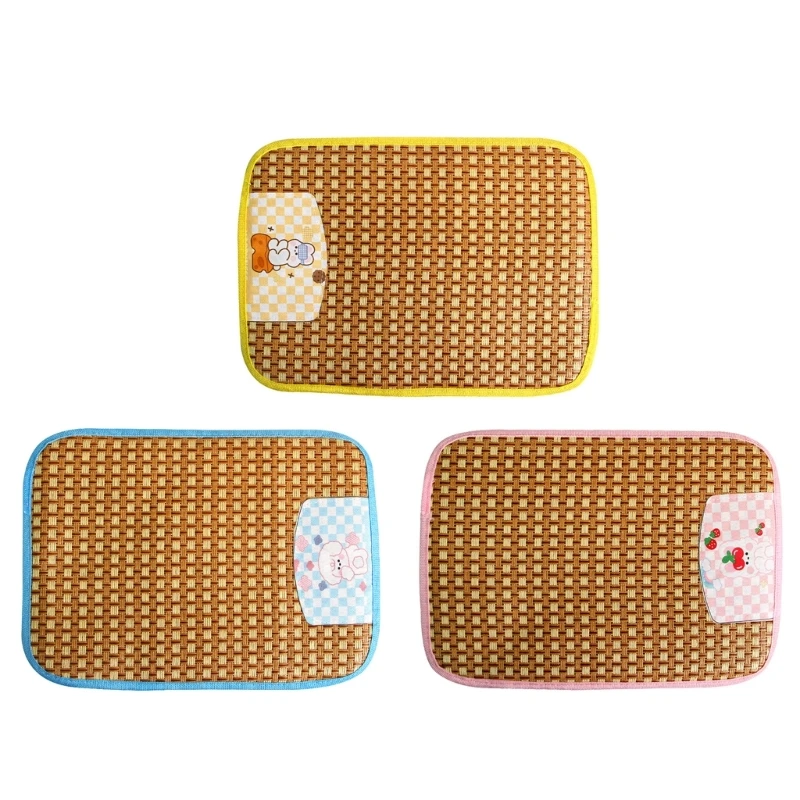 2023 New Cat Cooling Mat Cani Summer Napping Pad Natural Woven-Rattan Lounger Sofa Bed Materasso Per Animali Domestici Per Gatti Cani Di Taglia Media