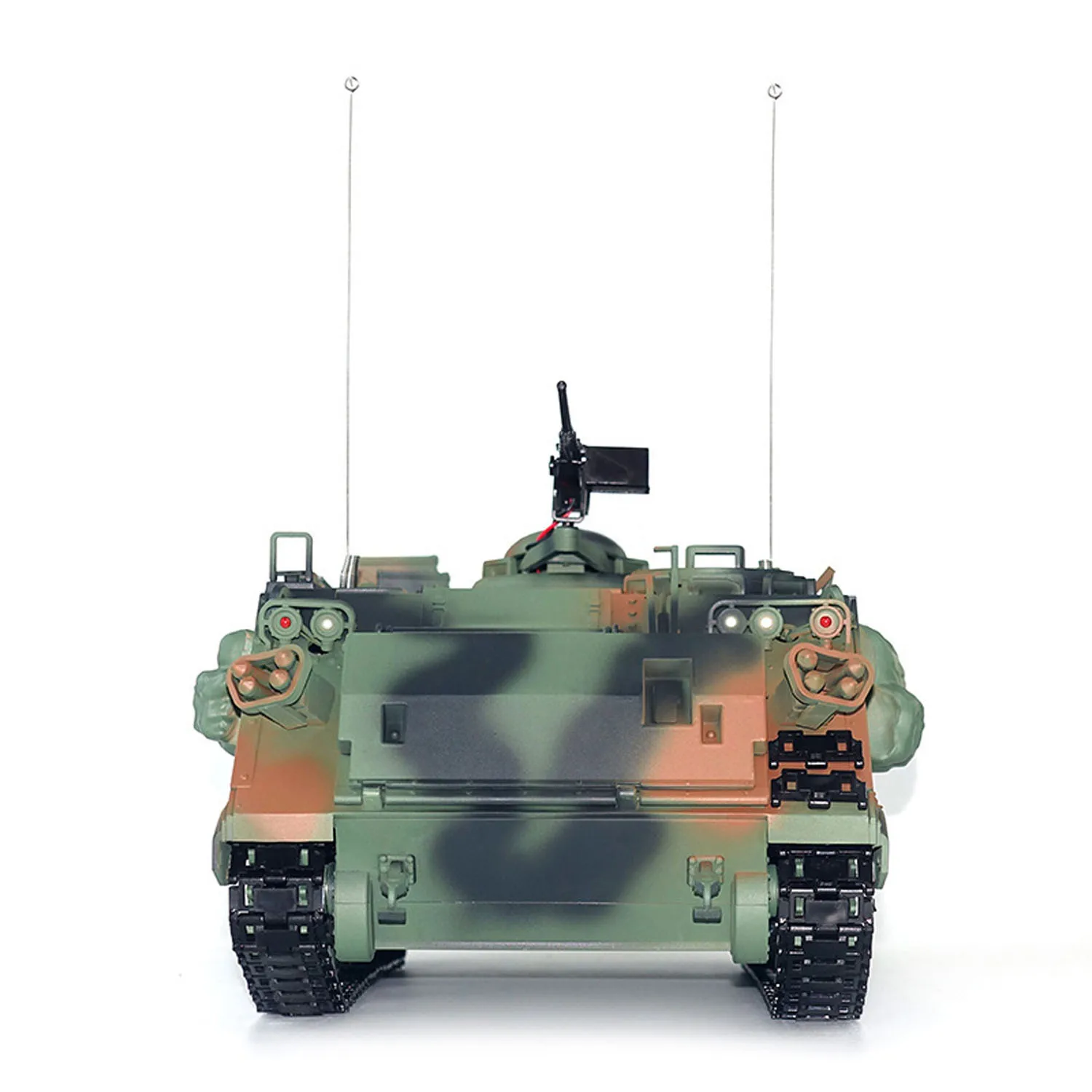 TD 1/16 RC 탱크 M2412-C M113A2 APC 적외선 포탑 회전 360도 제어 금속 휠 전동 군용 차량