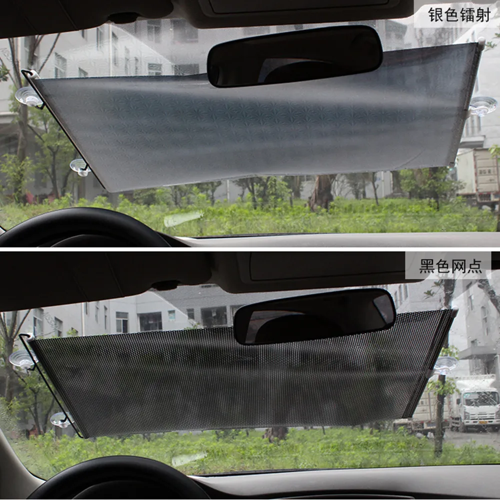 Car Sunshade Windshield Sunshade Windshield Sun Shade Car Sunshade Curtain Rear Side Window Front Back Windshield Sun Block Blinks Black Cover Suction Cup Universal Cars Accessories