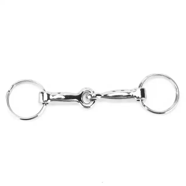 Snaffle Bits Keychain for Horse Zinc Alloy Pelham Key Chain Snap Lock Single Connector Horse Bit