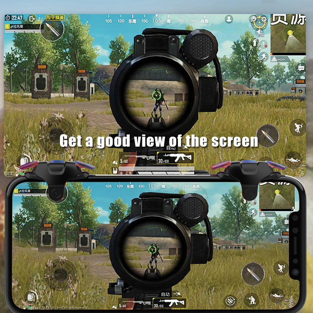 New Mobile Phone Gaming Trigger Fire Button Handle Shooter Game Joysticks Gamepad For PUBG Fire Shooting Aim Key L1R1 Controller