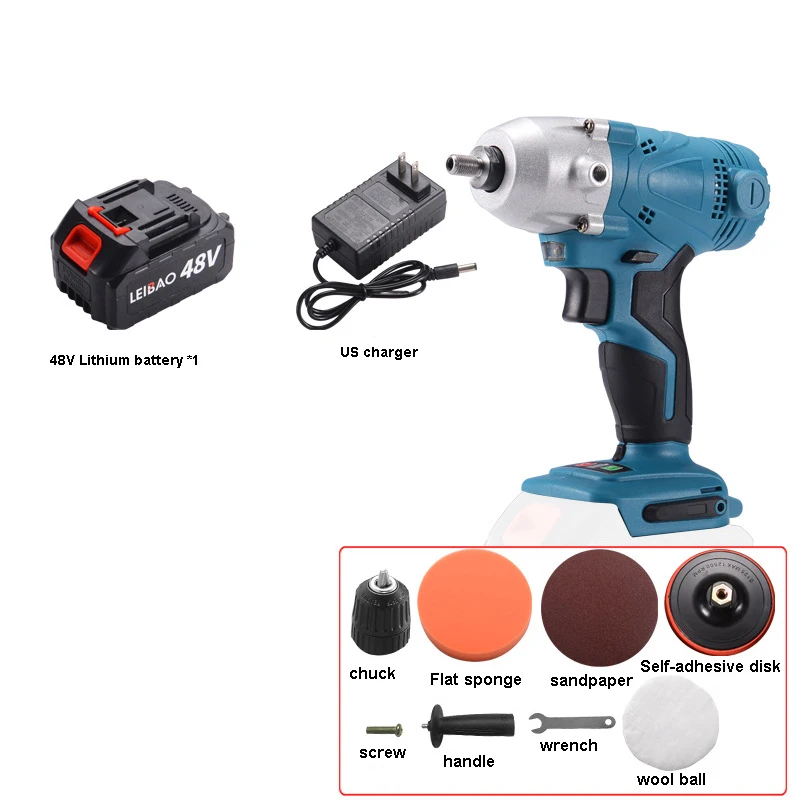 2 in1 48V Polisher Car Polishing Machine Cordless Battery Polishing Tool Sander ing Waxing Machine