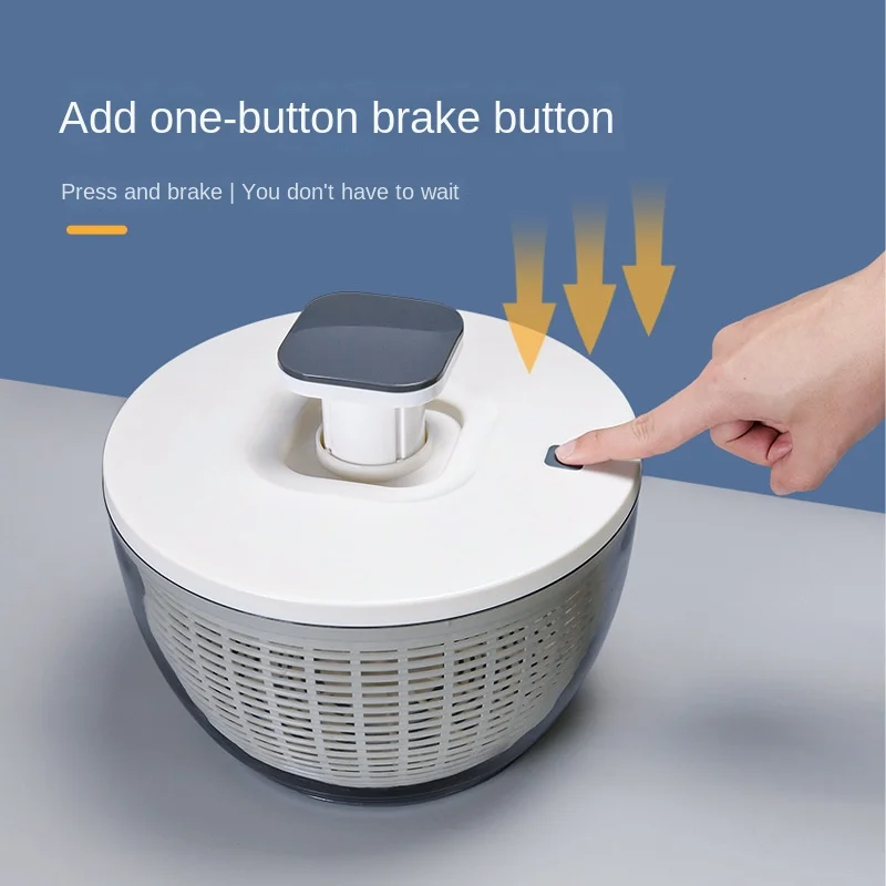 Vegetable Dehydrator Electric Quick Cleaning Dryer Fruit and Vegetable Dry and Wet Separation Draining Salad Spinner Home Gadget