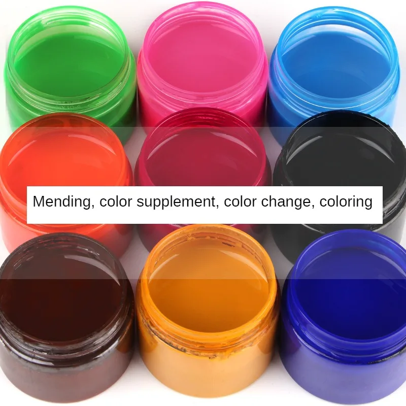 

50ML Car Care Leather Repair Kit Discoloration Recoloring Car Seat Shoe Fabric Leather Repair Tool Sofa Coat Scratches Cracks