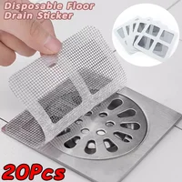 1-20Pcs Disposable Floor Drain Stickers Hair Catchers Anti-blocking Filter Shower Cover Kitchen Bathroom Sink Strainer Stopper 1