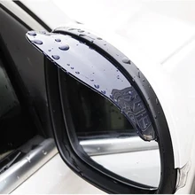 2pcs Car Rearview Mirror Rain Eyebrow Protector Rain Cover Car Rearview Mirror Sun Visor Shade Rain Shield Eyebrow Universal