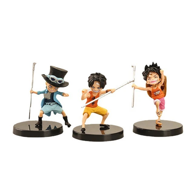 One Piece Figure - 3PCS One Piece Monkey D Luffy Ace Sabo Set PVC Action  Figure