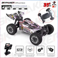 Skymaker WLtoys RC Car 1/14 144016 2.4G Racing 35KM/H 390 Motor 4WD Electric High Speed Car Off-Road Drift Remote Control Toys 1