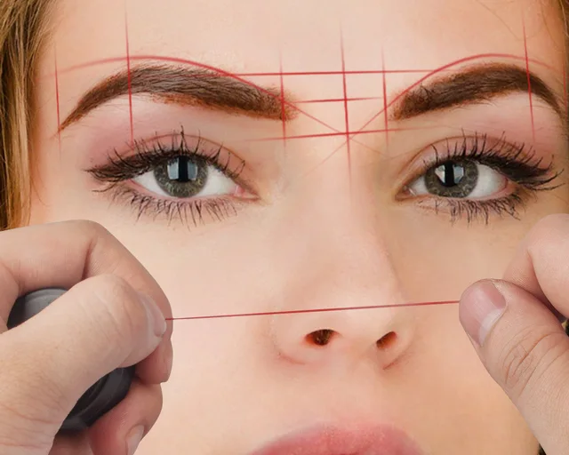 Microblading Ceja Hilo Cadena De Mapeo De Microblading: Hilo De