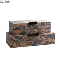 Auspicious Clouds Texture Jewelry Boxes Rectangle Cosmetic Jars Dresser Table Desk Decoration Exquisite Jewelry Storage Jar 2