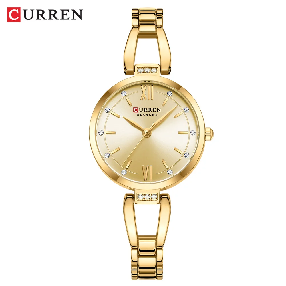CURREN Women's Watches Elegant Fashion Original Quartz Watch for Laides Waterproof Stainless Steel Simple Luxury Daily Wear 2