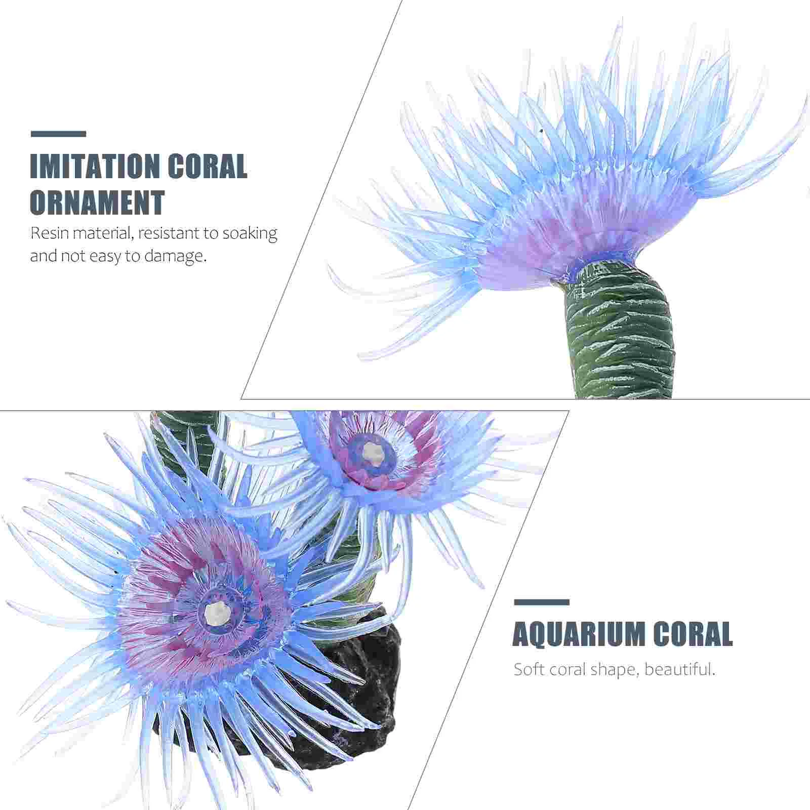 Artificial Resin Coral Aquarium Decoration – Lifelike Coral Ornament