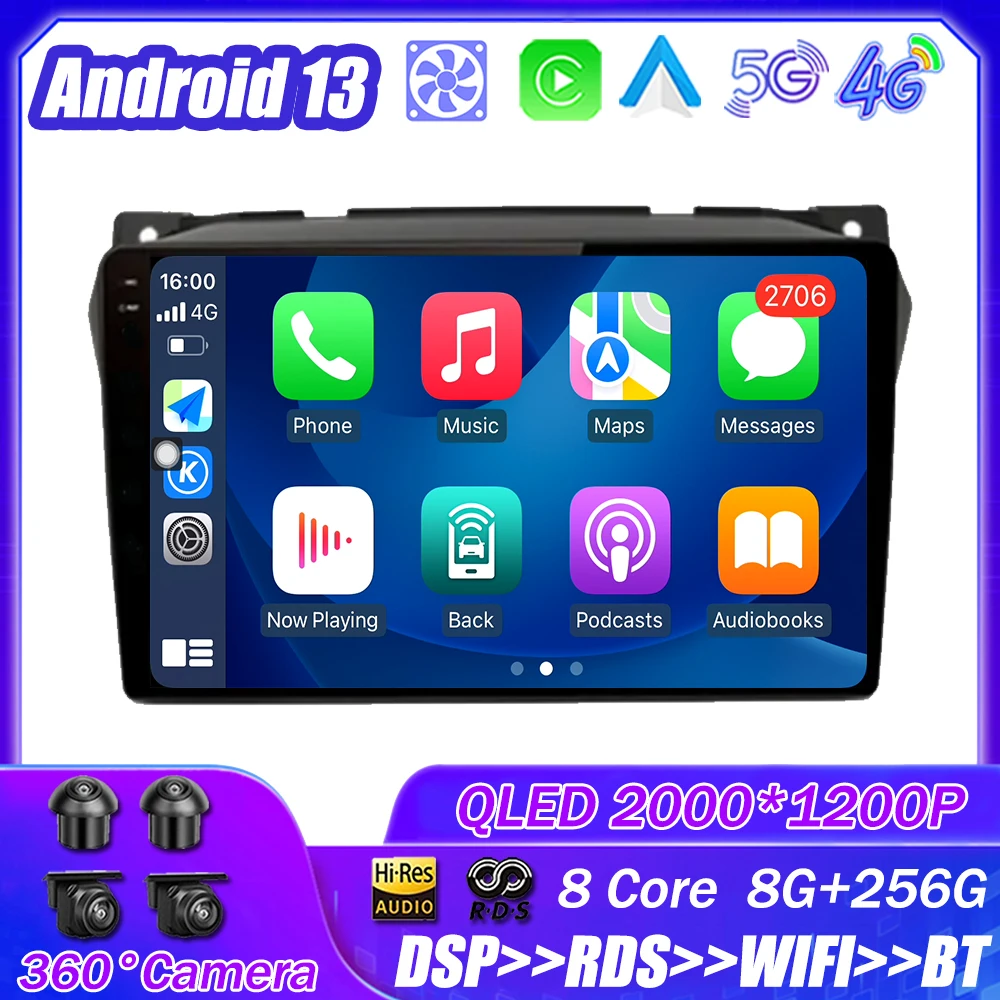 

Android 13 for Suzuki Alto 2009 - 2016Car Radio Multimedia Player Navigation Stereo GPS Auto Head Unit No 2 Din DSP 5G WIFI 4G