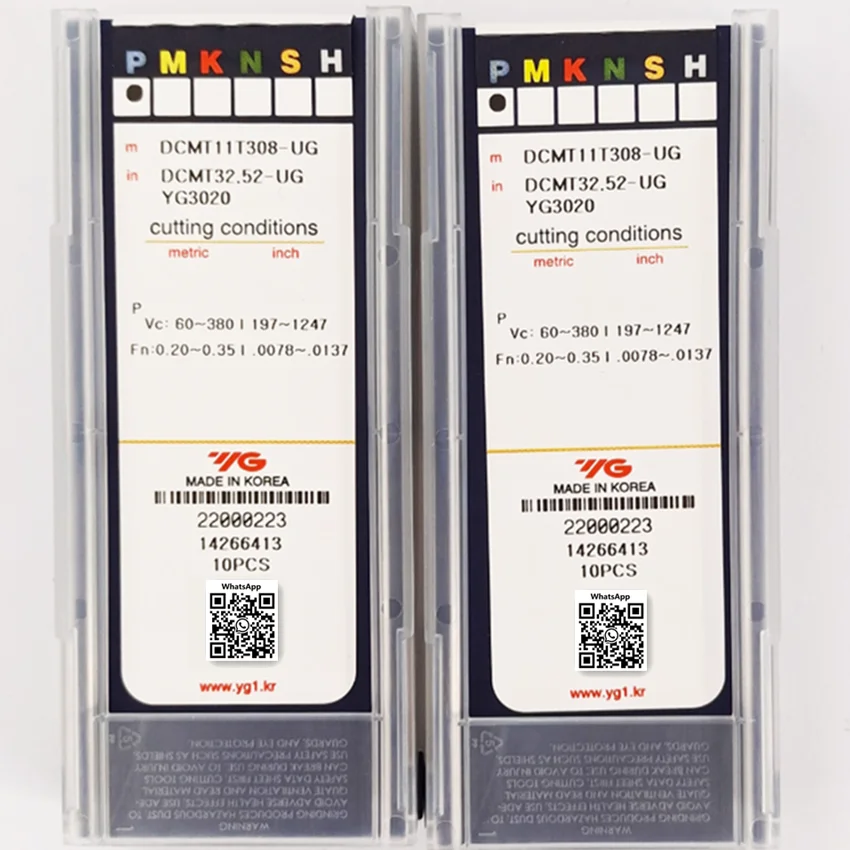 Рисунок 3 - DCMT11T304-UG YG3010 YG3020/DCMT11T308-UG