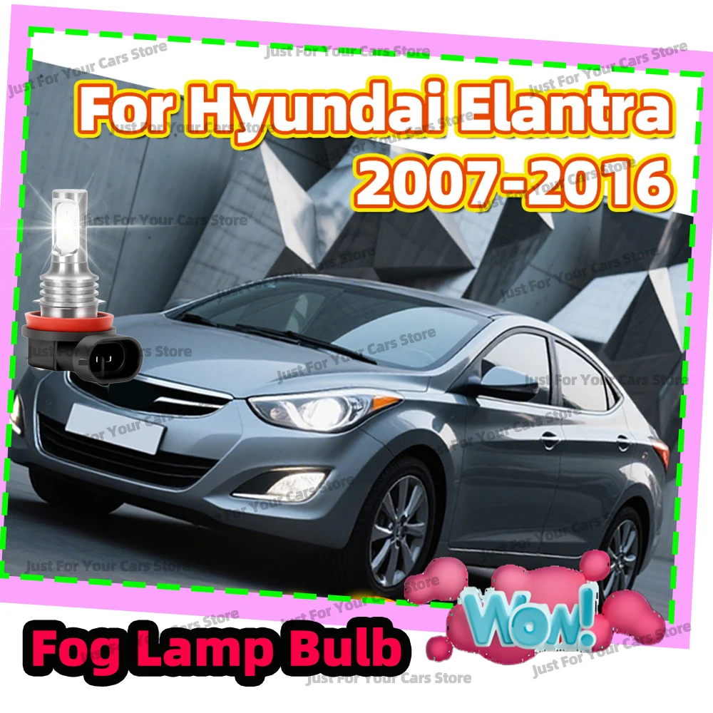 2x CSP 3570 안개등 전구 6000K 12V 자동차 램프 현대 Elantra 2007-2016 2008 2009 2010 2011 2012 2013 2014 2015 플러그 앤 플레이