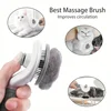 Self-cleaning Pet Hair Remove Comb Cat Slicker Brush Pet Hair Removal Comb For Cats Grooming Brushes Dog Combs Cat Accessories 4