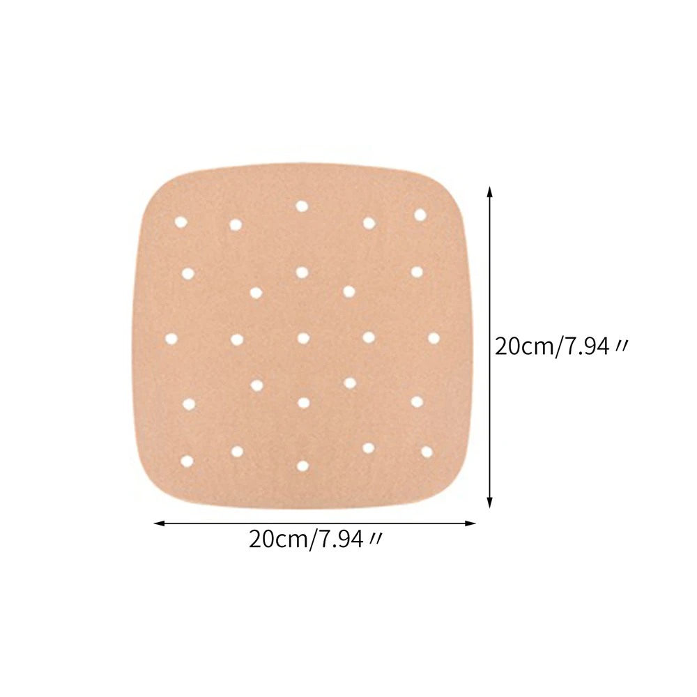 50-Pack Disposable Non-Stick Square Parchment Papers